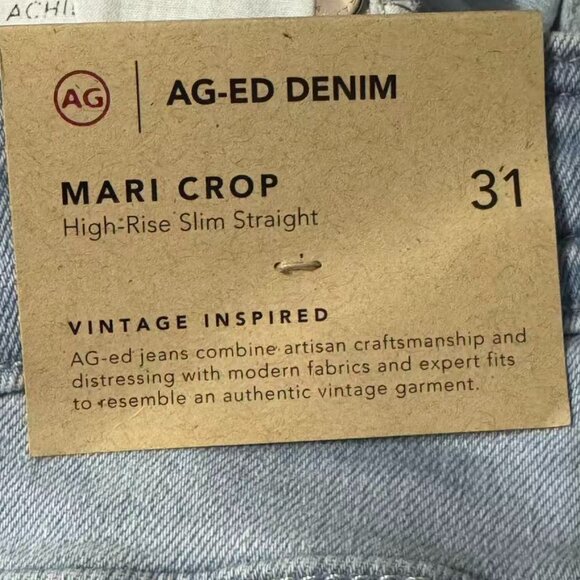 AG-ed™ Mid-Rise Slim Straight Cropped Denim 31 - Picture 8 of 10